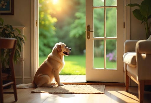 Patio Doors with Dog Door